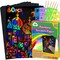 Scratch Paper Art Set: 60 Pieces Magic Drawing Art Craft Kid Black Scratch Off Paper Supply Kit Toddler Preschool Learning Bulk Toy for Age 3 4 5 6 7 8 9 10 Girl Boy Christmas Birthday Party Gift